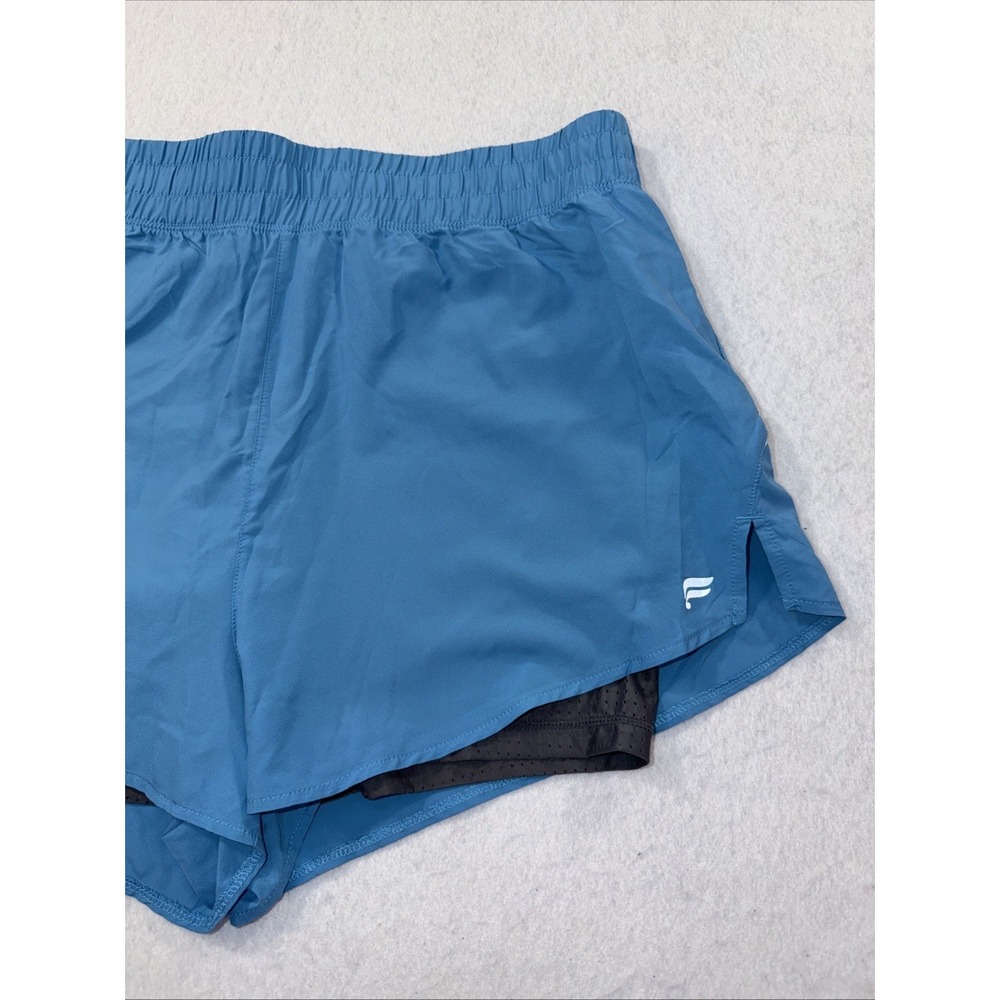 Fabletics‎ Women's Lined Running Shorts Blue Athletic Workout Gym Size L Approx